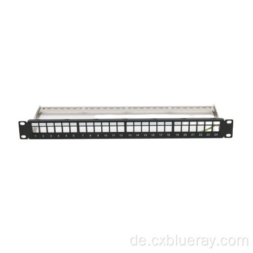 24 Port RJ45 Ethernet Keystone Patch Panel